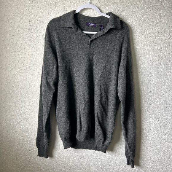 J. Ashford 100% Cashmere V-neck pullover sz Large - Picture 1 of 3